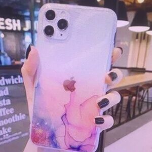 Apple iPhone Case - Pink and Blue Gradient